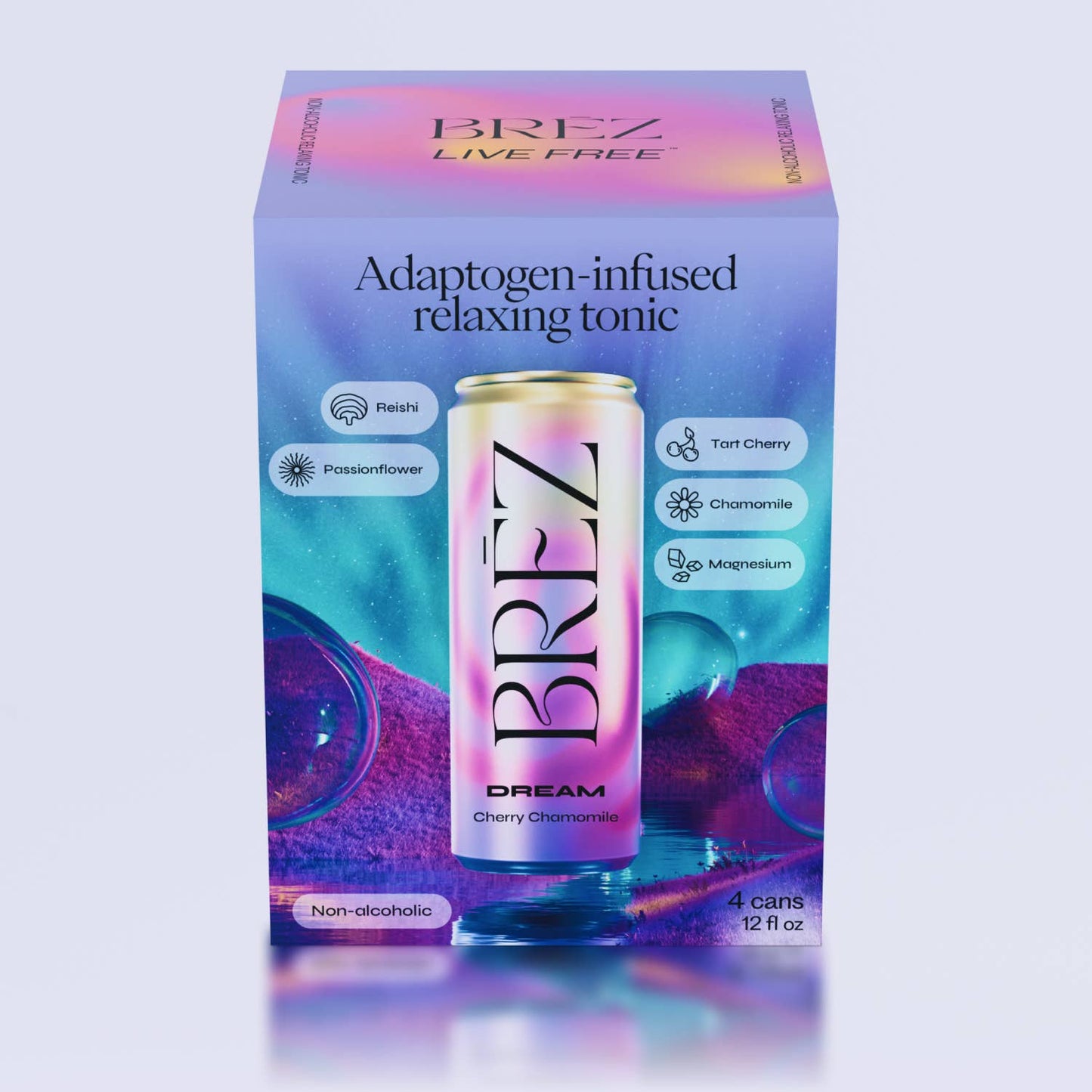 BREZ - Adaptogen Infused Relaxing, Uplifting, or Social Tonics (4-Packs)