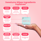 Cinnamon Bun Flavored PH Balanced Intimate wipes Feminine Wipes by sweetums individually wrapped www.VALGINA.com 