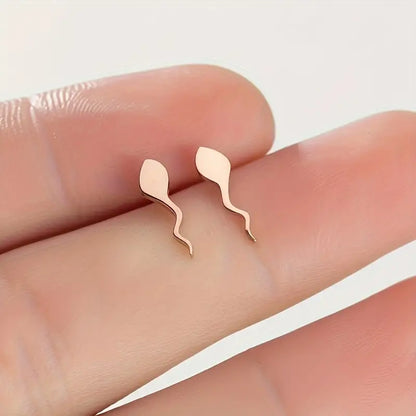Just Keep Swimming Earrings – Stainless Steel Statement Jewelry in Rose, Silver, or Black - 14 LEFT! - VALGINA.com