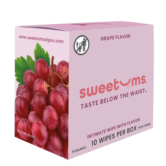 Grape Flavored Intimate Feminine Wipes Beauty Christmas