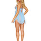 Bluebelle Babydoll Lingerie with Metal Chain Accent - VALGINA.com