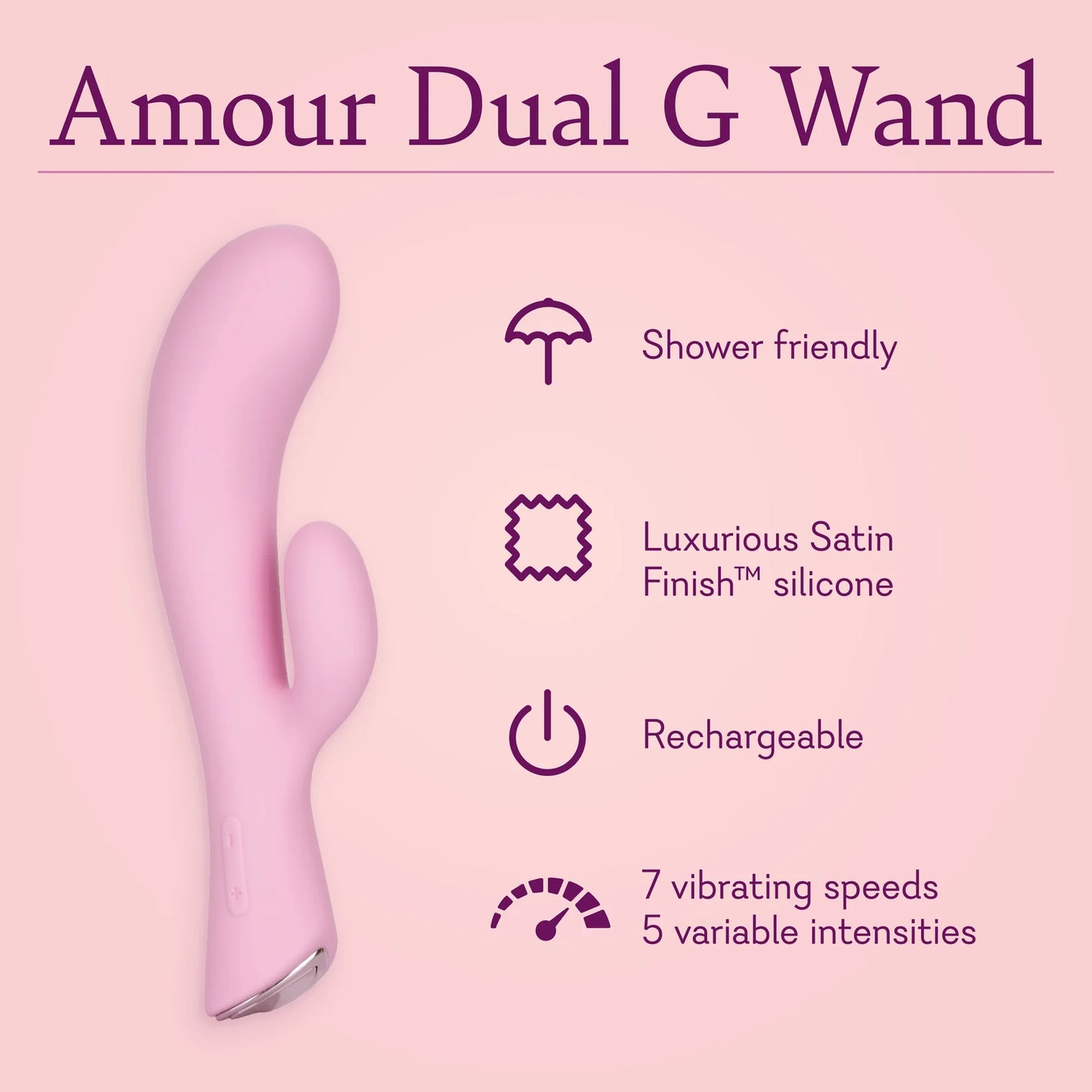 Amour® Dual G Wand - IN STOCK - 2 LEFT! - Pure Romance