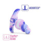 Marble Twilight Silicone Beaded Plug - Blue/White