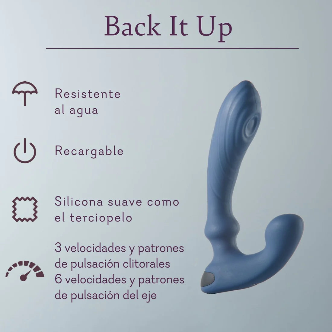 Back It Up - Tapping Vibrating Rechargeable Plug VALGINA.com Back It Up - Tapping Vibrating Rechargeable Plug VALGINA.com