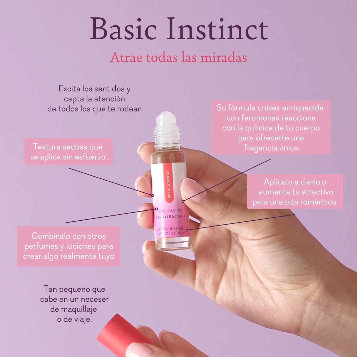 Basic Instinct - Pheromone Perfume - Roll On - IN STOCK - 55 LEFT! - Pure Romance