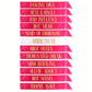 Bachelorette Party Bride Sash Pack 12 Black Green Teal Turquoise Blue Green Magenta white champagne www.VALGINA.com 
