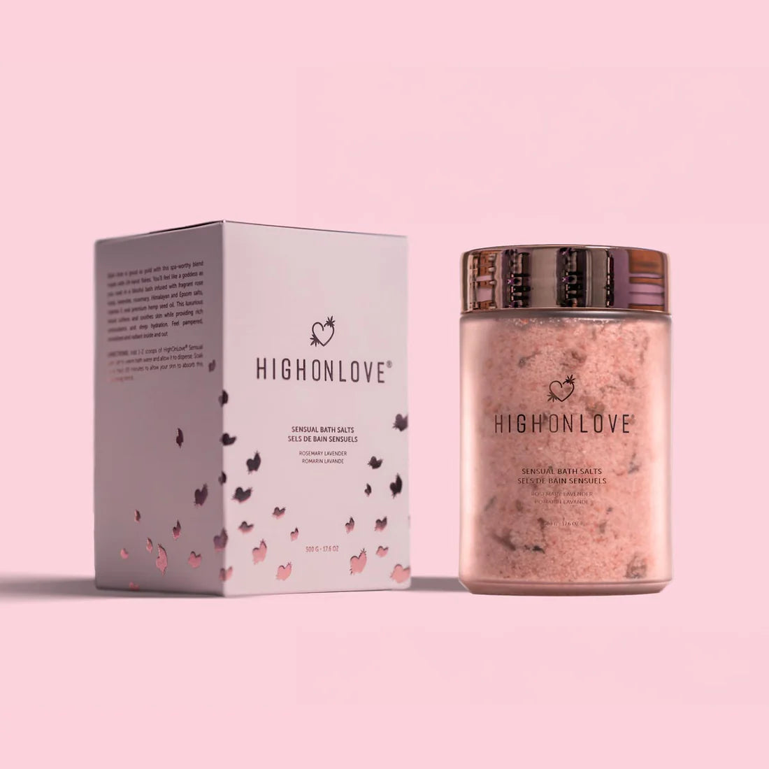 Hemp Bath Salts - Luxurious Rose & Lavender Soak with Hemp Seed Oil - NEW! www.VALGINA.com 