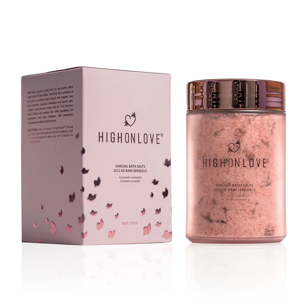 Hemp Bath Salts - Luxurious Rose & Lavender Soak with Hemp Seed Oil - NEW! www.VALGINA.com 