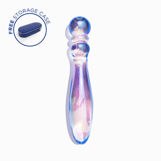 Biird Cecii beaded borosilicate glass dildo - ValGina.com