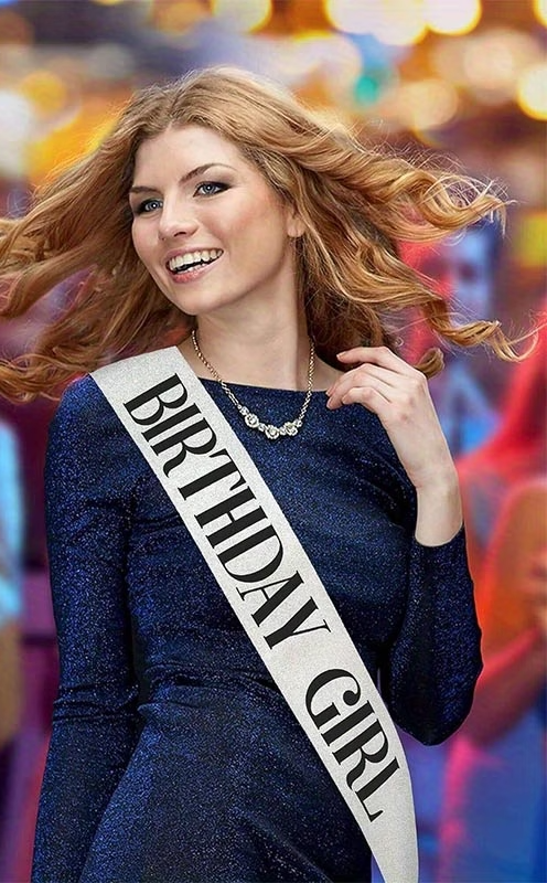 Birthday Girl Glitter Sash - Silver, Golden or Black "It's My F*king Birthday" - VALGINA.com