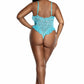 Caribbean Bluedoir Lace Teddy with Ruffles | VALGINA - lifestyle shot