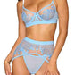 Bluebelle bra, garter belt & G-string lingerie set, VALGINA.com