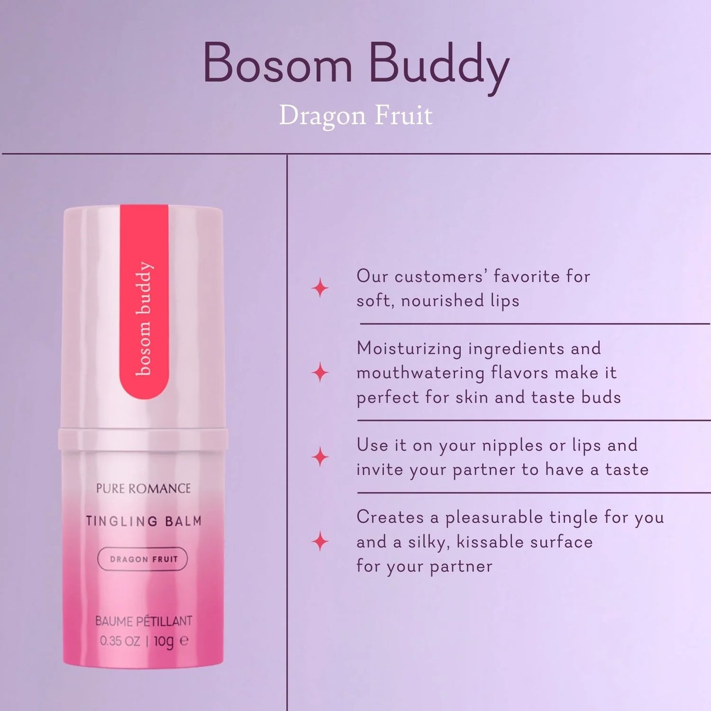 Bosom Buddy - Dragonfruit - IN STOCK - 16 LEFT! - Pure Romance