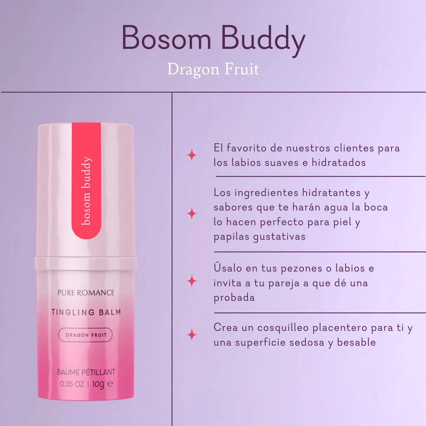 Bosom Buddy - Dragonfruit - IN STOCK - 16 LEFT! - Pure Romance
