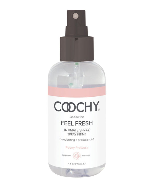 COOCHY Feel Fresh Intimate Spray - 4 oz Peony Prowess Vaginal deodorant spray mist www.VALGINA.com 