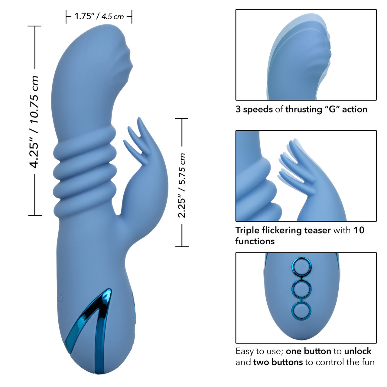 TOM California Dreaming - Thrusting Rabbit - Blue - VALGINA.com
