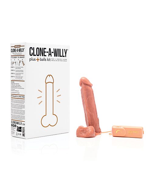 Clone-A-Willy Plus+ Balls Kit medium skin tone www.VALGINA.com 