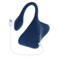 Daily Grind Rechargeable Silicone Grinder Pad Vibrator - Manta Sting Ray - Blue