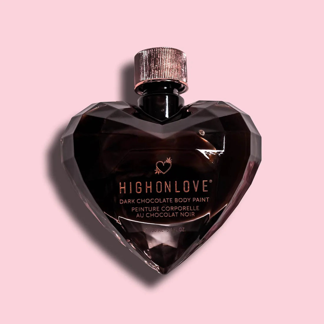 Dark Chocolate Body Paint – Edible Chocolate in a Heart-Shaped Glass Vial - NEW! HighOnLove www.valgina.com 