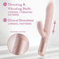 Deep Desire - Real Feel Thrusting Dual Rabbit - Teal or Rose Gold - 16 LEFT! - VALGINA.com