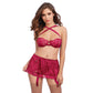 Demi Bra with Skirt OS Pure Romance Sexy Lingerie