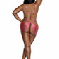 Dripping in Desire Pink Ombr√© Fringe Playsuit with Attached Bra and Panty www.VALGINA.com  