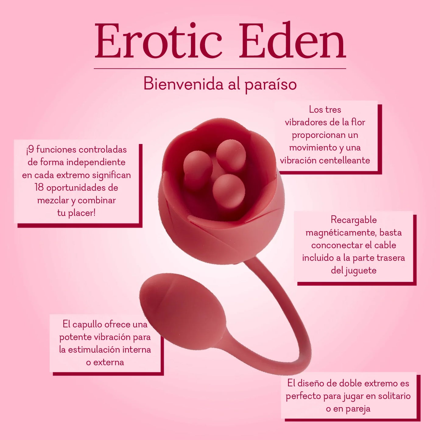 Erotic Eden Rose - 3 LEFT! - IN STOCK - Pure Romance