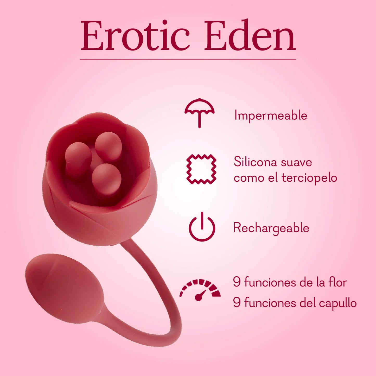 Erotic Eden Rose - 3 LEFT! - IN STOCK - Pure Romance
