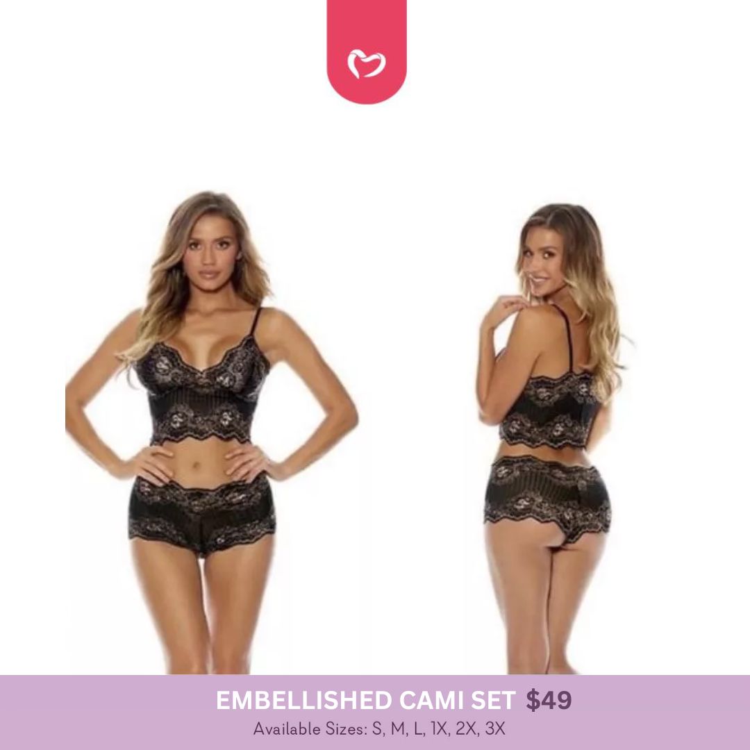 Embellished Cami Set