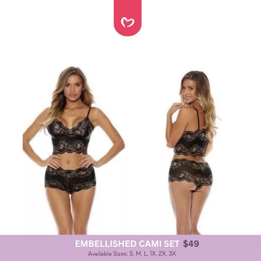 Embellished Cami Set