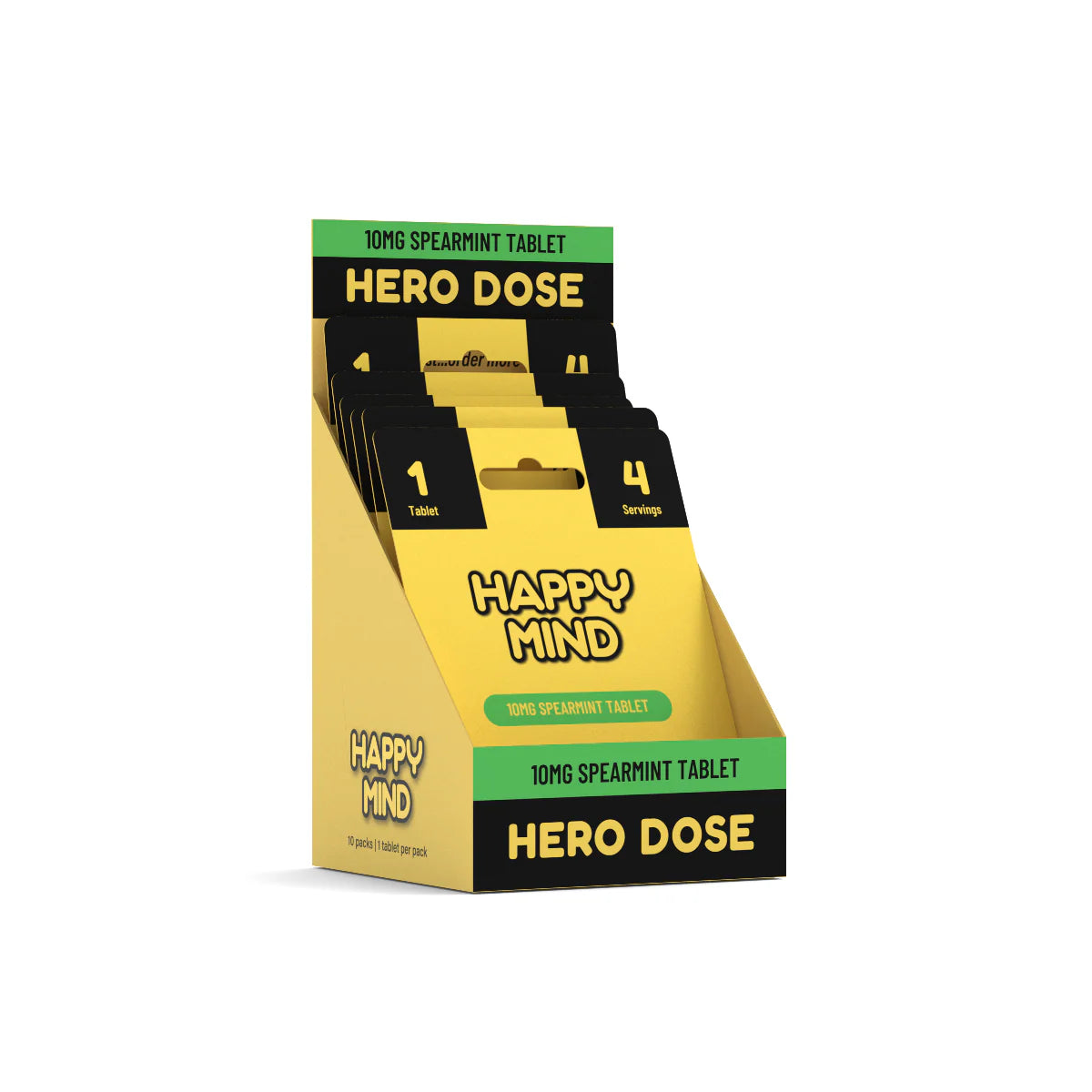 Happy Mind - 10mg Synaptic Surge - Hero Dose - 1ct Spearmint or Blue Razz - VALGINA.com