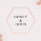 Body Dew Honey & Gold hydrating body oil by Pure Romance - detail view - VALGINA.com