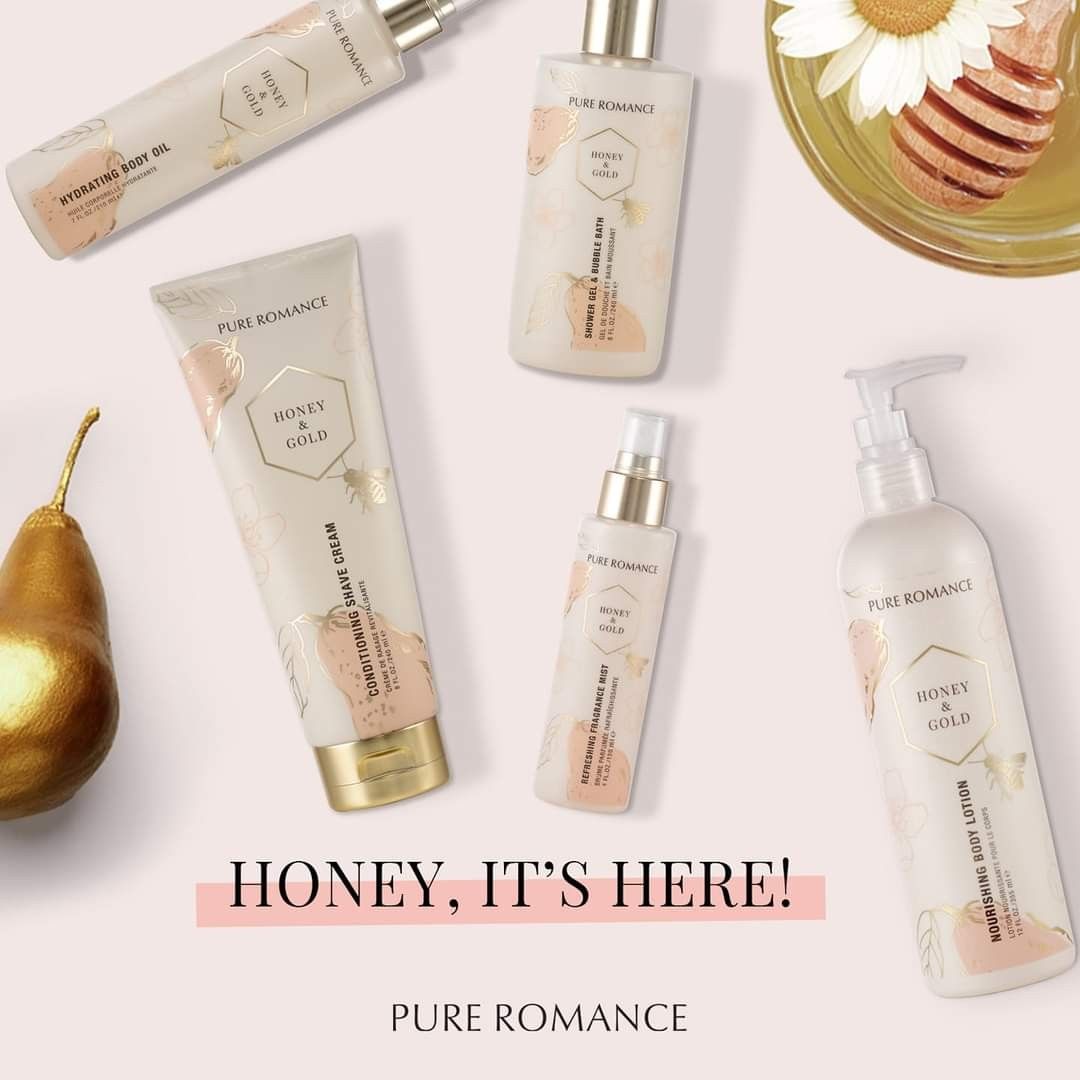 Body Dew Hydrating Body Oil - Honey & Gold by Pure Romance - VALGINA.com