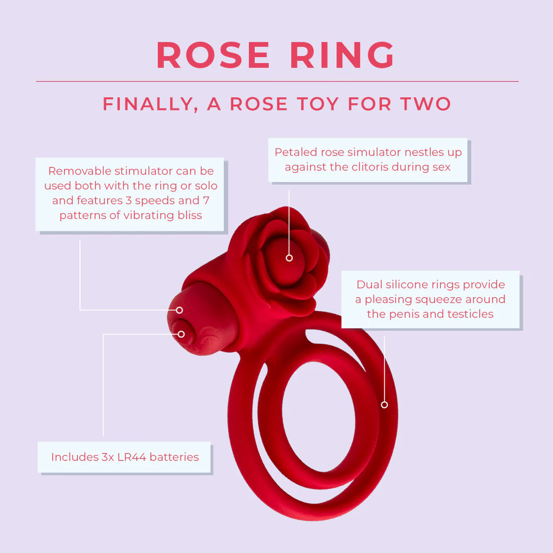 Rose Ring - IN STOCK - 4 LEFT! - Pure Romance