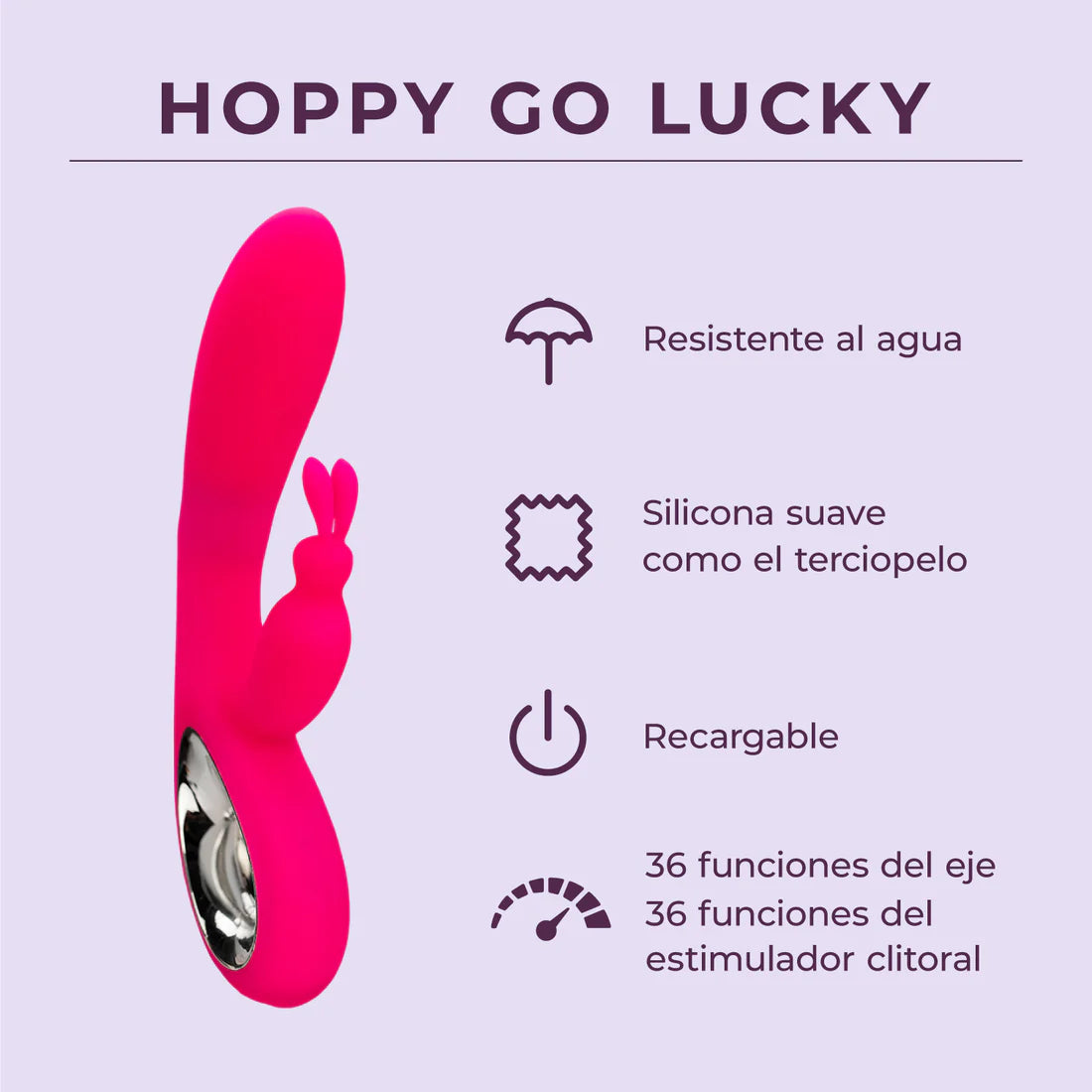 Hoppy Go Lucky - Rabbit Vibrator - 12 LEFT! - IN STOCK - Pure Romance