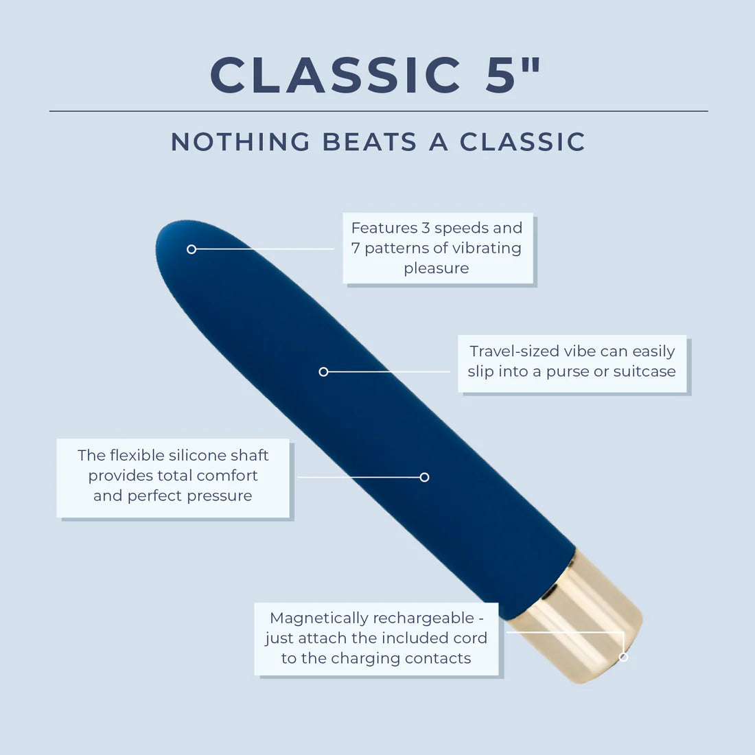 Classic 5” - IN STOCK - 10 LEFT! - Pure Romance