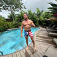 American Eagle - Men’s Flag Boxer / Swim Trunk
