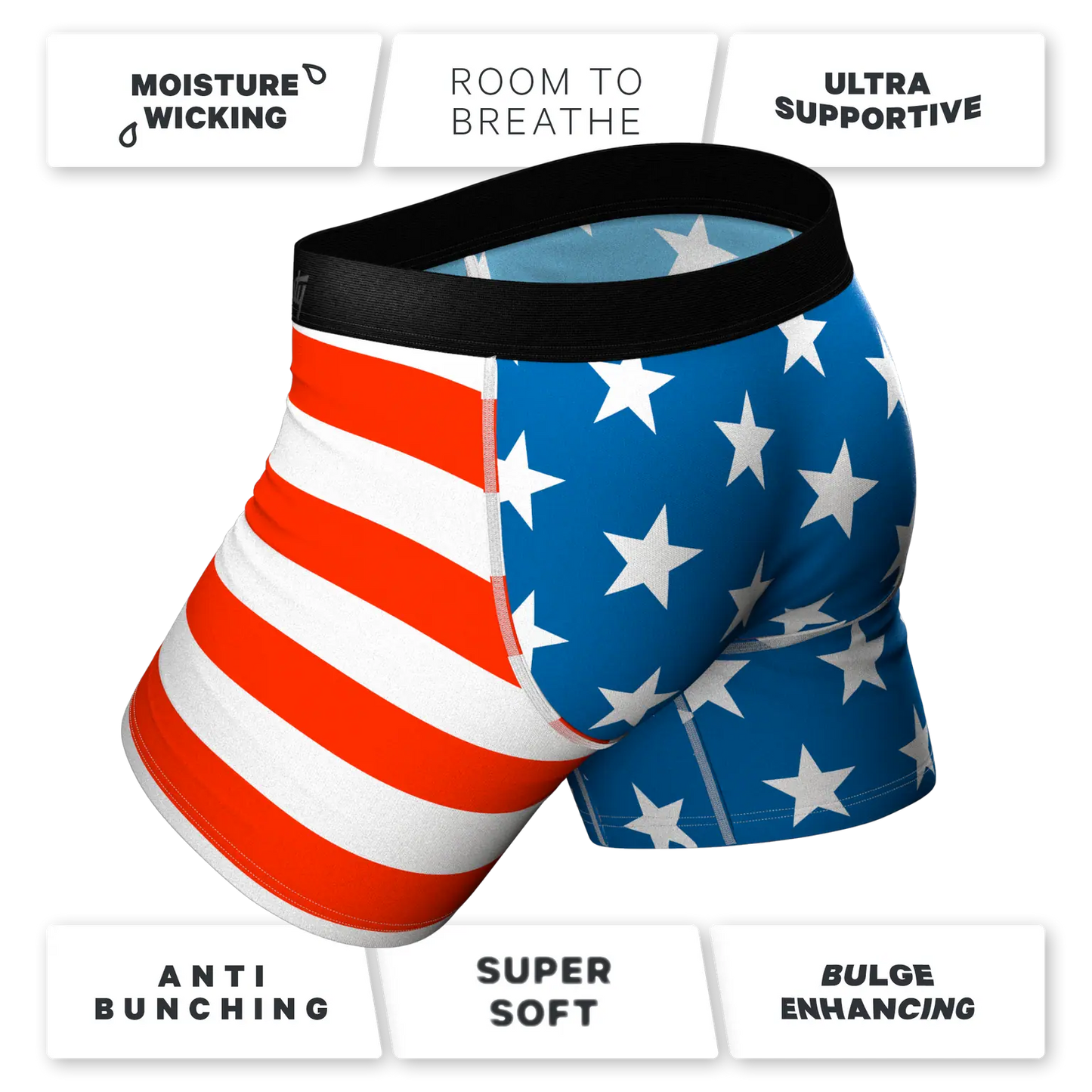 American Eagle - Men’s Flag Boxer / Swim Trunk