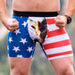 American Eagle - Men’s Flag Boxer / Swim Trunk