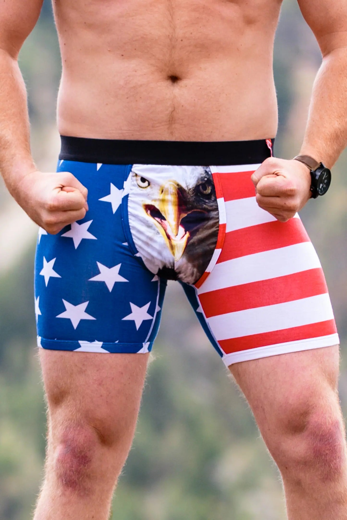 American Eagle - Men’s Flag Boxer / Swim Trunk
