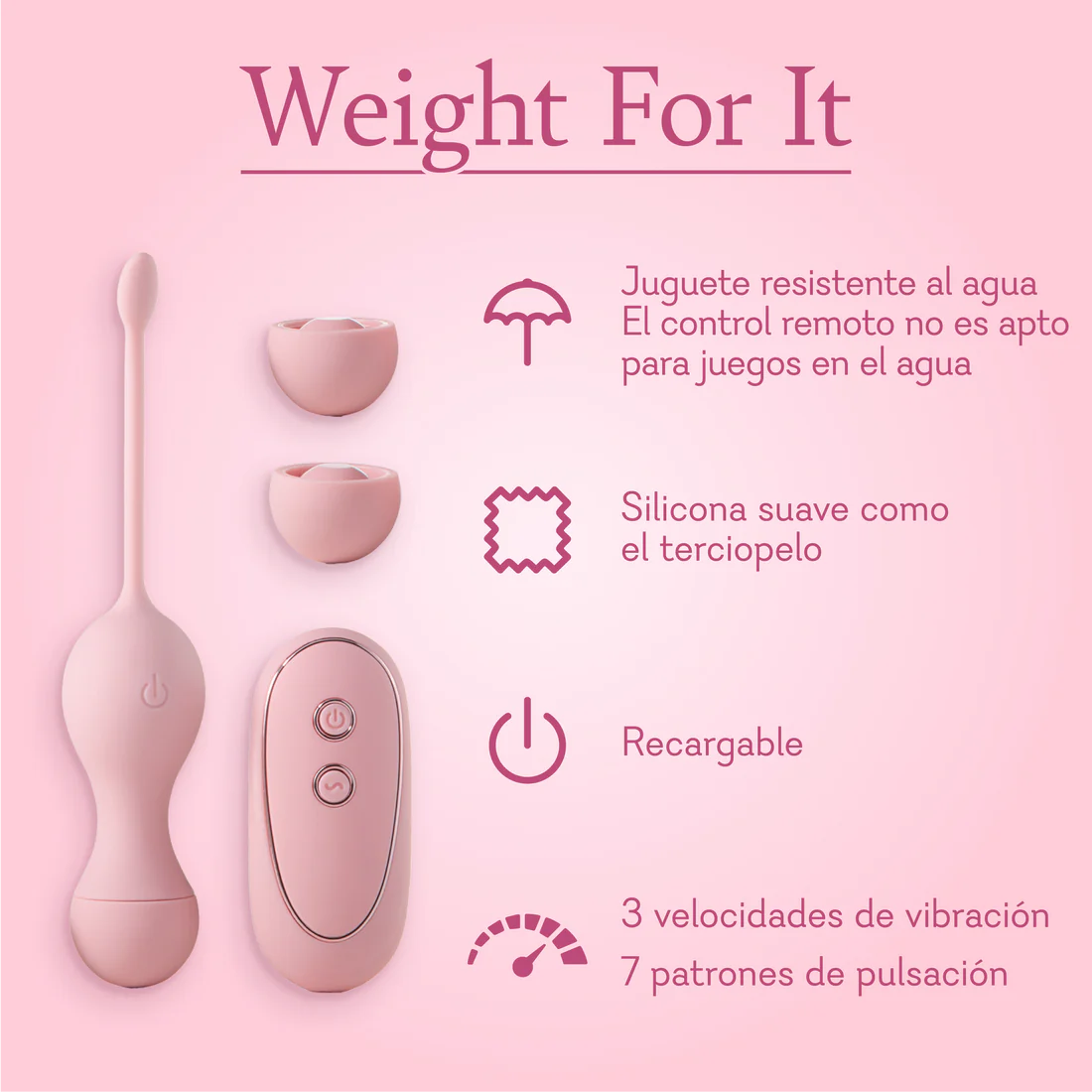 Weight For It - Kegel Pelvic Floor Exerciser - IN STOCK - 7 LEFT! - Pure Romance