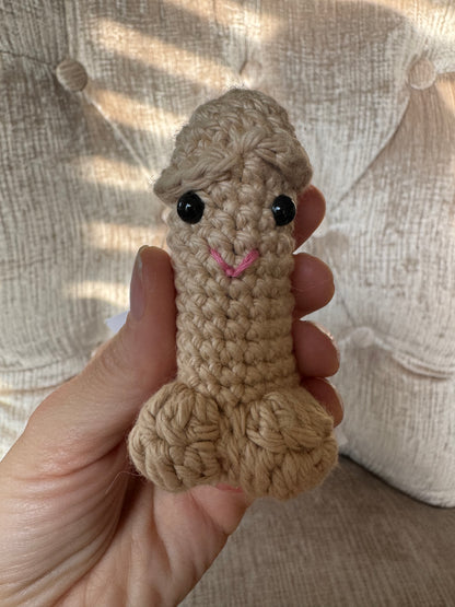 Crochet Pecker Willy Keychain ‚– Handmade Key Ring by Becca - 3 Skin Tones - 19 LEFT! - VALGINA.com