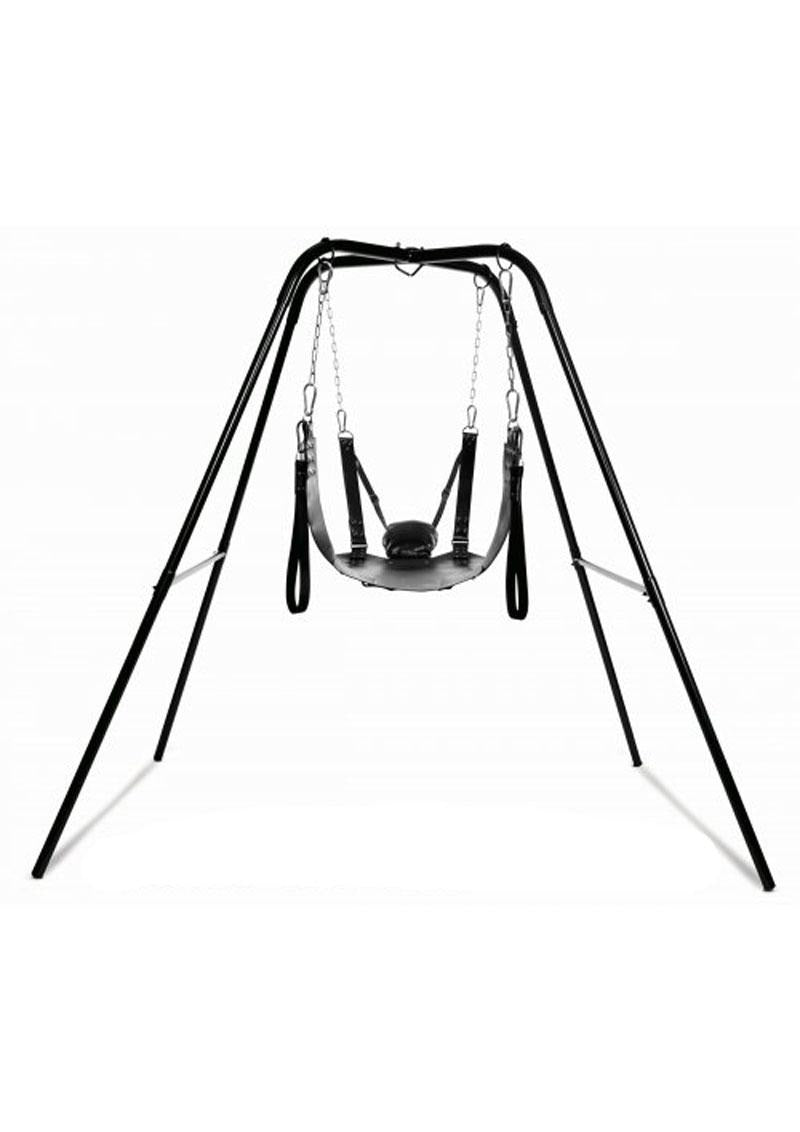 Sling Stand and Swing - Steel Leather