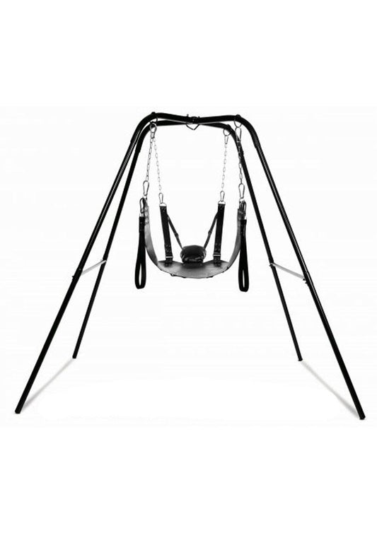 Sling Stand and Swing - Steel Leather
