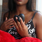 Amore Heart Shaped Rechargeable Silicone Massager - Red