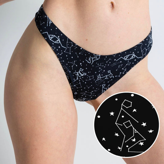 The Big Bang | Glow in the Dark Constellation MicroModal Thong - VALGINA.com