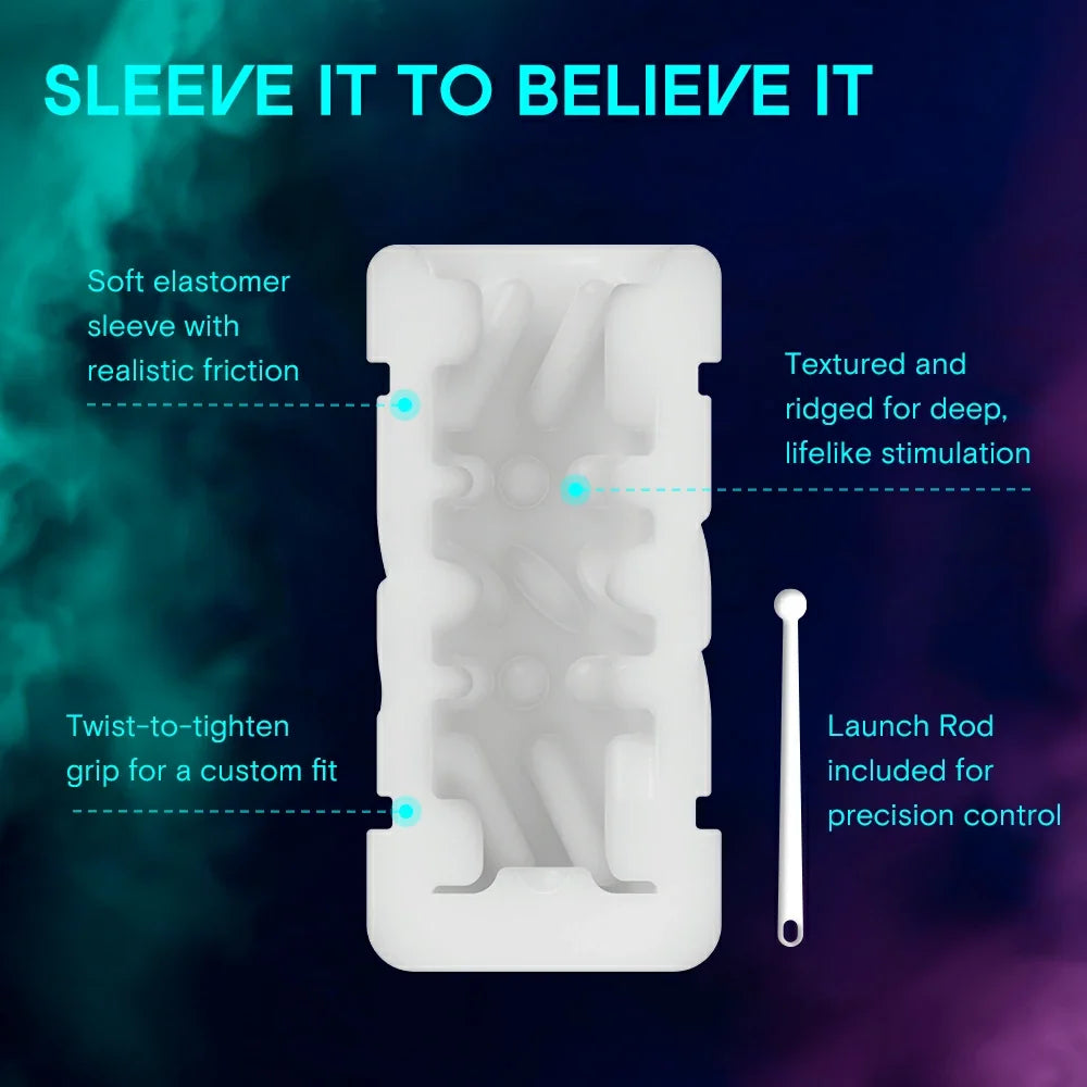 Jetpack - App Control Rechargeable Male Toy - Black/Blue