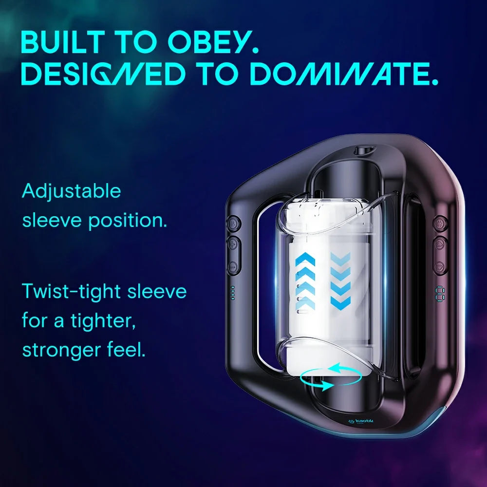 Jetpack - App Control Rechargeable Male Toy - Black/Blue
