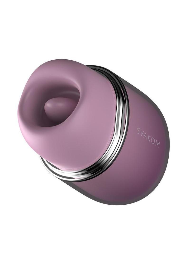 Klitty Muncher rechargeable silicone clitoral suction vibrator in lavender purple - ValGina.com