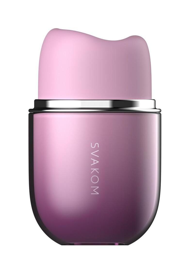 Klitty Muncher lavender suction vibrator, side view - ValGina.com
